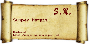 Supper Margit névjegykártya